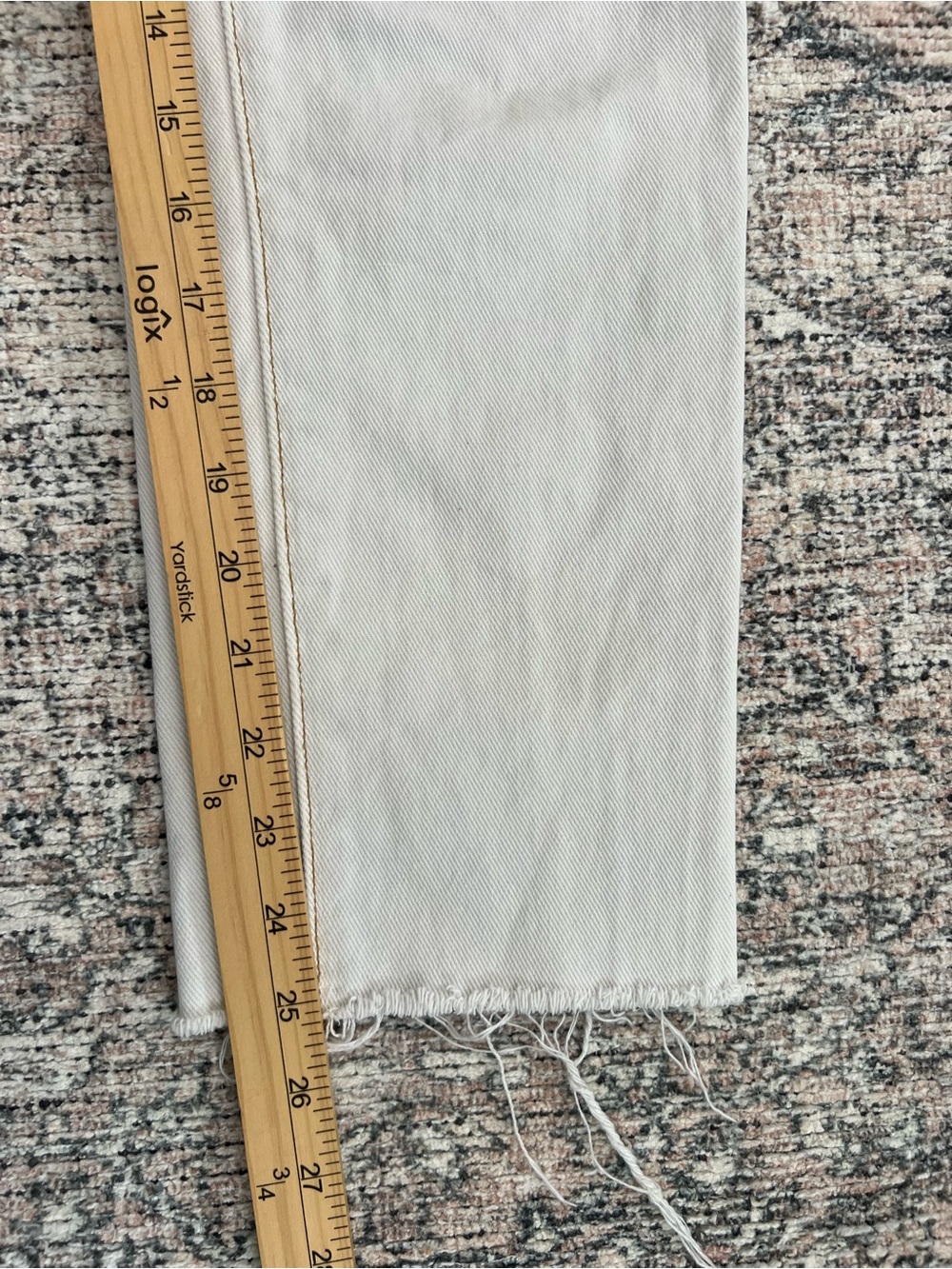 PacSun Two Tone Colorblock Straight Leg Jeans Raw Hem Womens 0 100% Cotton - Picture 7 of 14